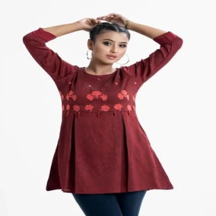 Brown A-line Tunic